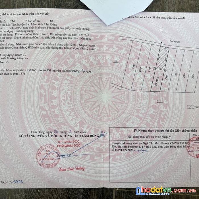 Sở hữu ngay lô đất đẹp vị trí đắc địa tại tp bảo lộc, lâm đồng