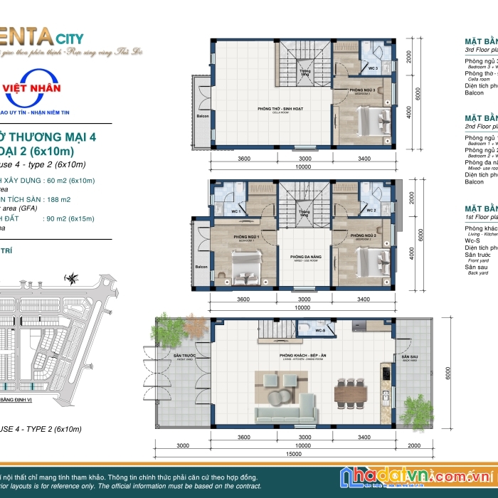 Bán căn góc 3 mặt tiền đối diện công viên đẹp nhất khu centa vsip bắc ninh