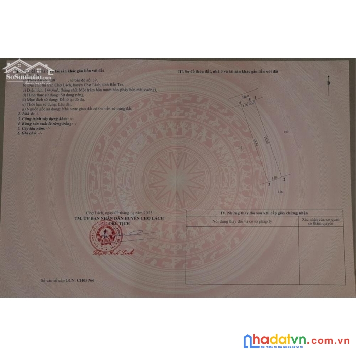 Sở hữu ngay 3 lô đất liền kề vị trí đắc địa tại  thị trấn chợ lách, chợ lách, bến tre