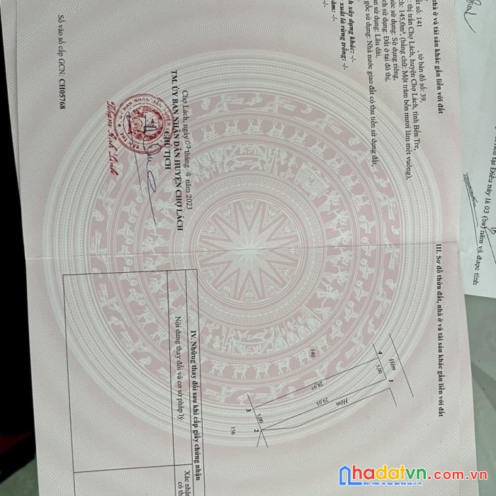 Sở hữu ngay 3 lô đất liền kề vị trí đắc địa tại  thị trấn chợ lách, chợ lách, bến tre