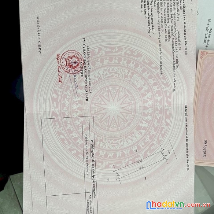 Sở hữu ngay 3 lô đất liền kề vị trí đắc địa tại  thị trấn chợ lách, chợ lách, bến tre