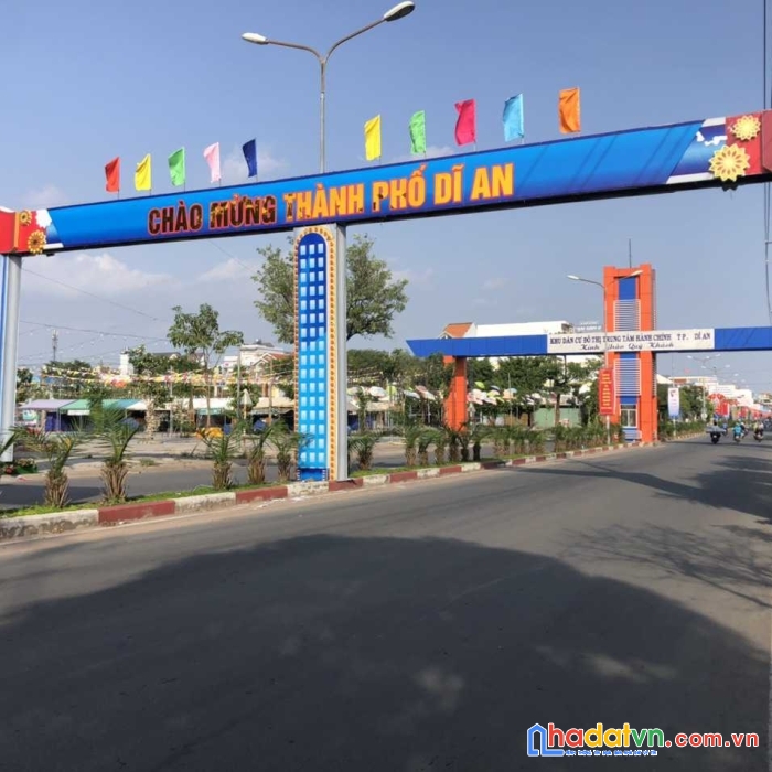 Đường 9 khu hành chính tp dĩ an. 10*26.6. kinh doanh đa ngành nghề
