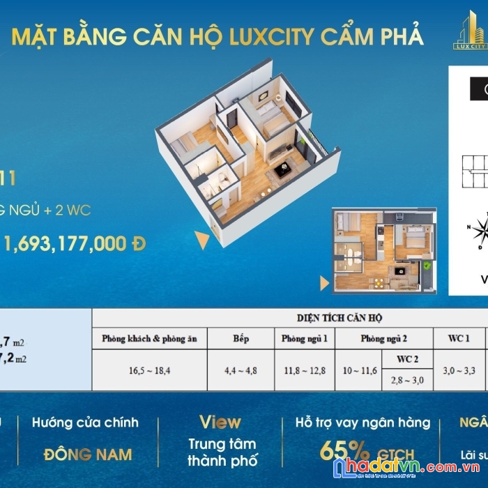 Bán căn hộ nghỉ dưỡng tại tp cẩm phả quảng ninh