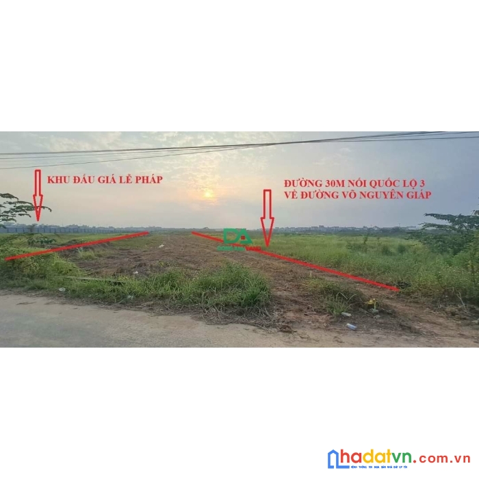 Bán đất đấu giá x7 lễ pháp tiên dương đông anh đường 20m