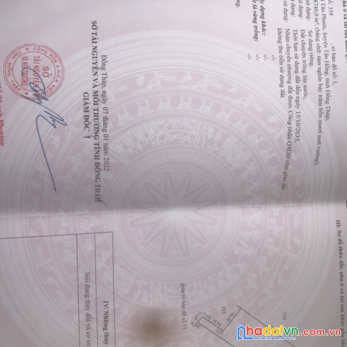 Chính chủ cần bán nhanh lô đất đẹp vị trí tại tân phước - tân hồng - đồng tháp