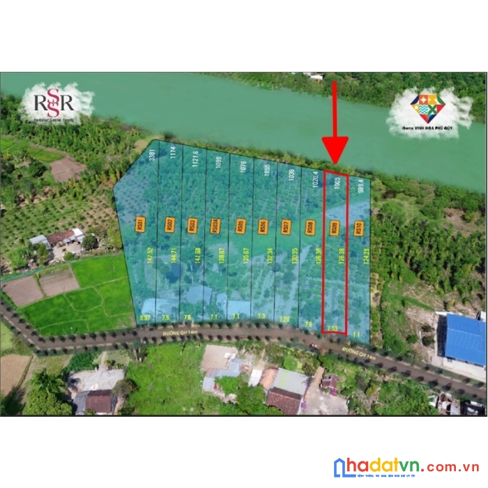 Bán 1.005m2 đất vườn ven sông , thích hợp đấu từ nghỉ dưỡng