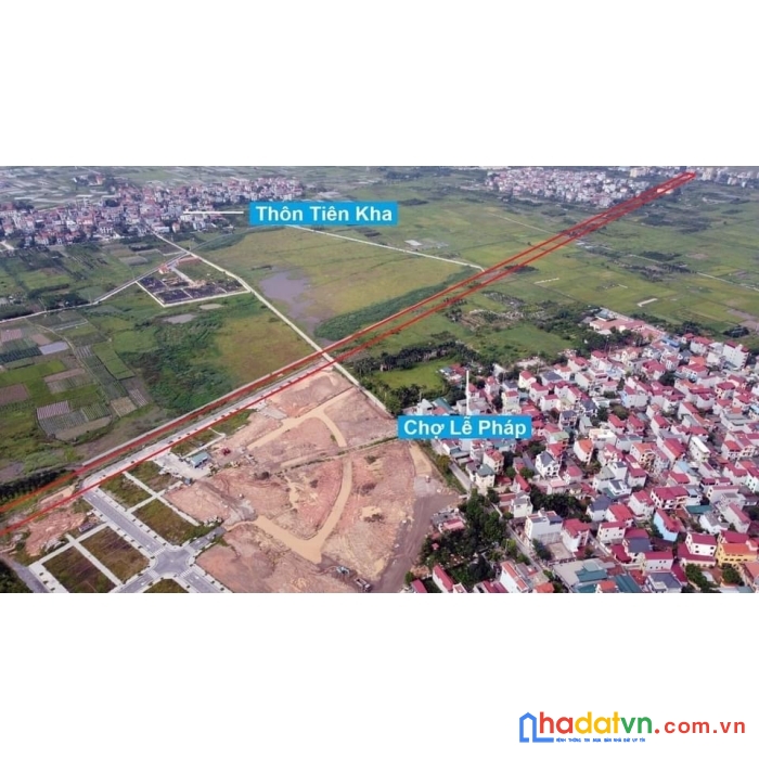 Bán đất đấu giá tây bắc thôn lễ pháp tiên dương đông anh đường 20m gần công viên kim quy