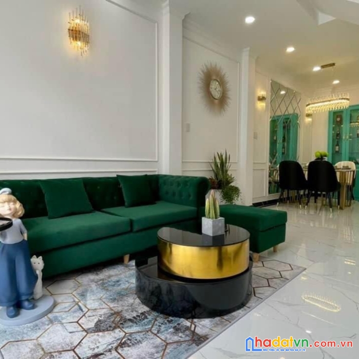 Nhà đường trần thị cờ, full nội thất, 4x10, 3 tầng, hẻm xe hơi