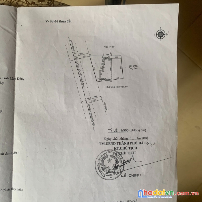 Chính chủ bán gấp nhà mặt tiền đường xô viết nghệ tĩnh, p.7, tp đà lạt