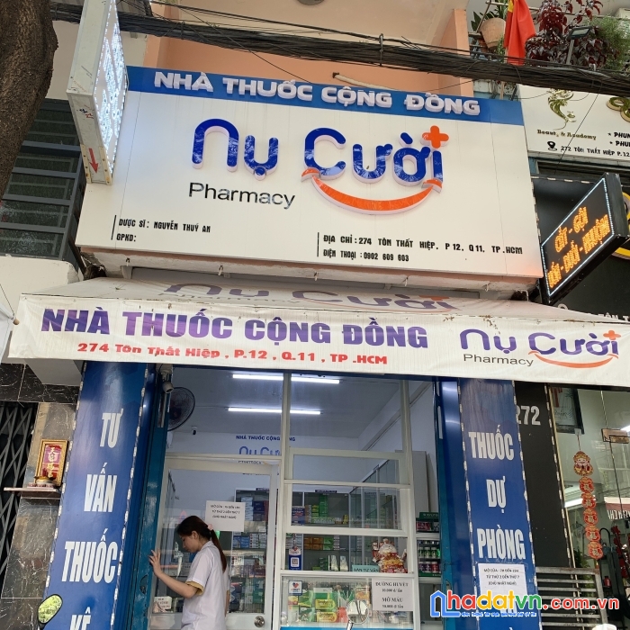 Quận 11 , sang nhượng nhà thuốc – hoặc mặt bằng nguyên căn nhà thuốc, mặt tiền 274 tôn thất hiệp ,