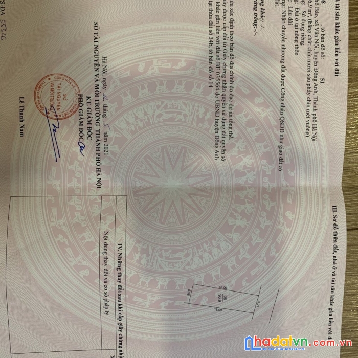 Chính chủ bán mảnh đất đẹp 97m² bìa bắc thôn thố bảo, vân nội, đông anh, hà nội.