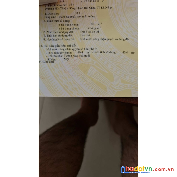 Chính chủ bán nhà tại núi thành quận hải châu