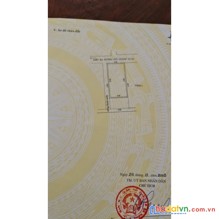 Chính chủ bán nhà tại núi thành quận hải châu