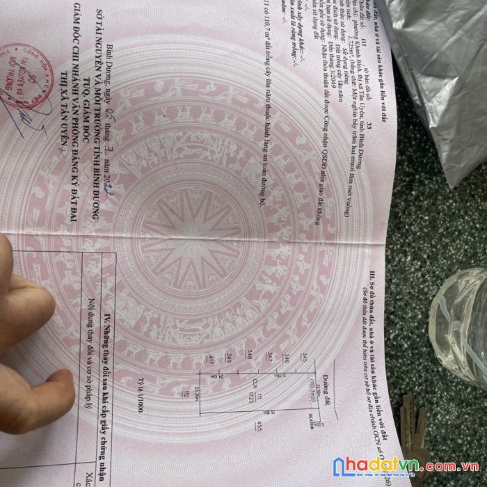 Nhanh tay sở hữu ngay lô đất đẹp vị trí đắc địa tại khánh bình, tân uyên