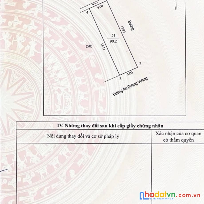 Lô góc kinh doanh 90m2 mặt đường an dương vương, p. trường thi