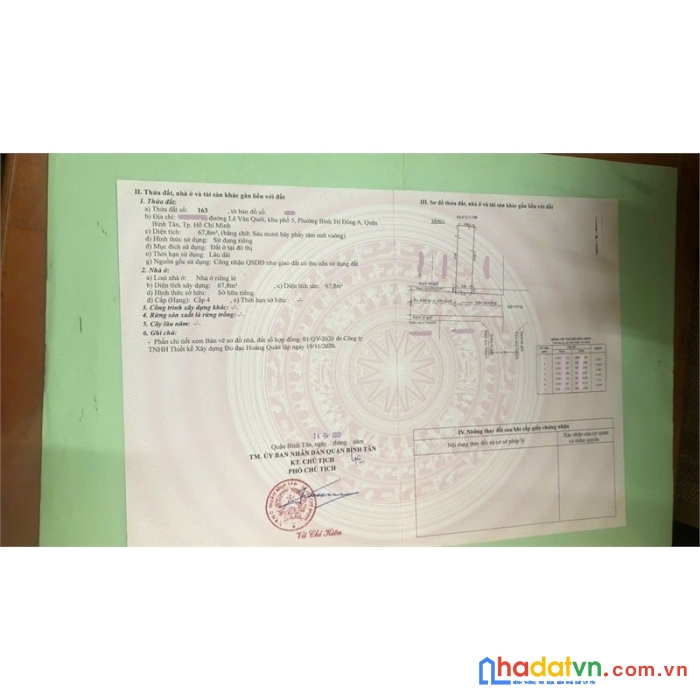 Bán nhà lê văn quới, bình tân – hẻm 6m, 68m2, chỉ 4.1 tỷ