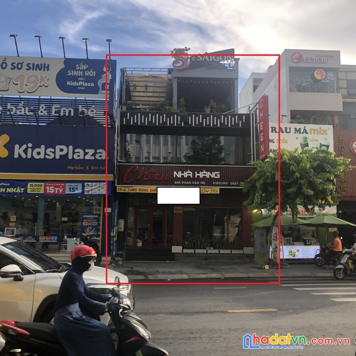 Cho thuê nhà mặt tiền kinh doanh phan văn trị 150m2 - 3tầng , cạnh emart