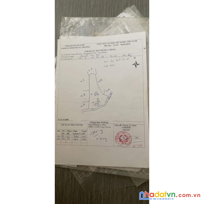 Sở hữu ngay lô đất đẹp vị trí đắc địa tại xã đinh trang thượng, huyện di linh, lâm đồng