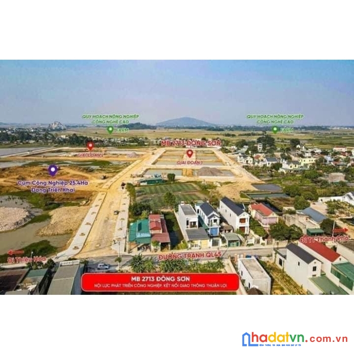 Chính chủ bán nhanh lô đất đẹp tại mb 2713 đông tiến - đông sơn - thanh hóa