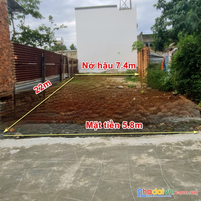 Đất đẹp đầu hẻm 362 hùng vương - tp bmt, tc 60m2