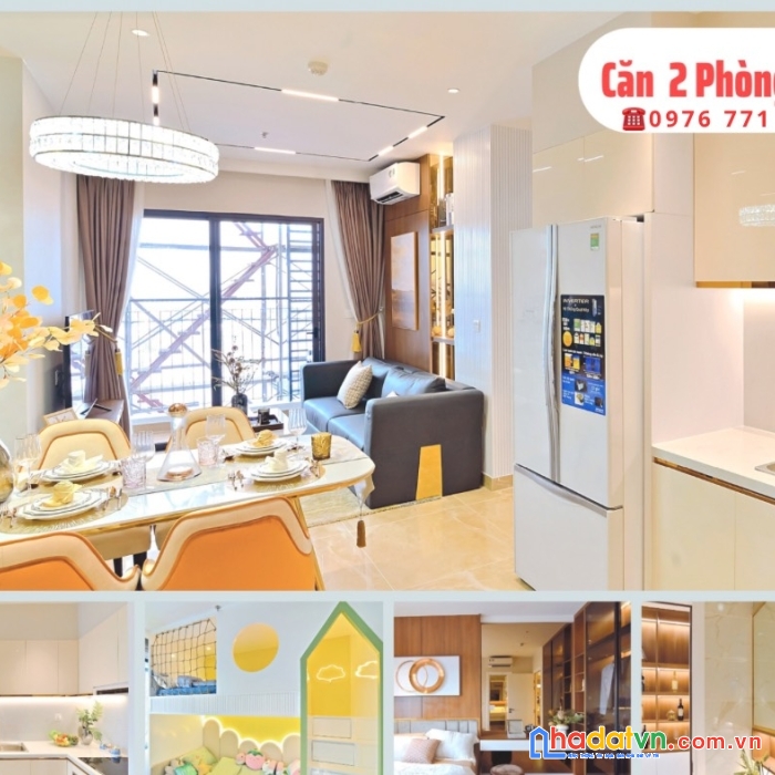 Dễ dàng sở hữu 2pn diện tích 59.6m2 chỉ cần trả trước 200tr