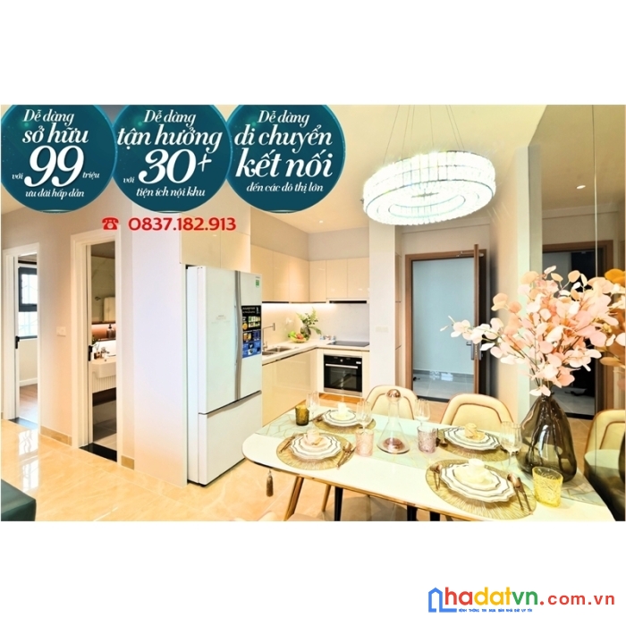 Căn hộ chung cư giá rẻ chỉ 99 triệu sở hữu, trả góp dài hạn bằng tiền thuê nhà hàng tháng