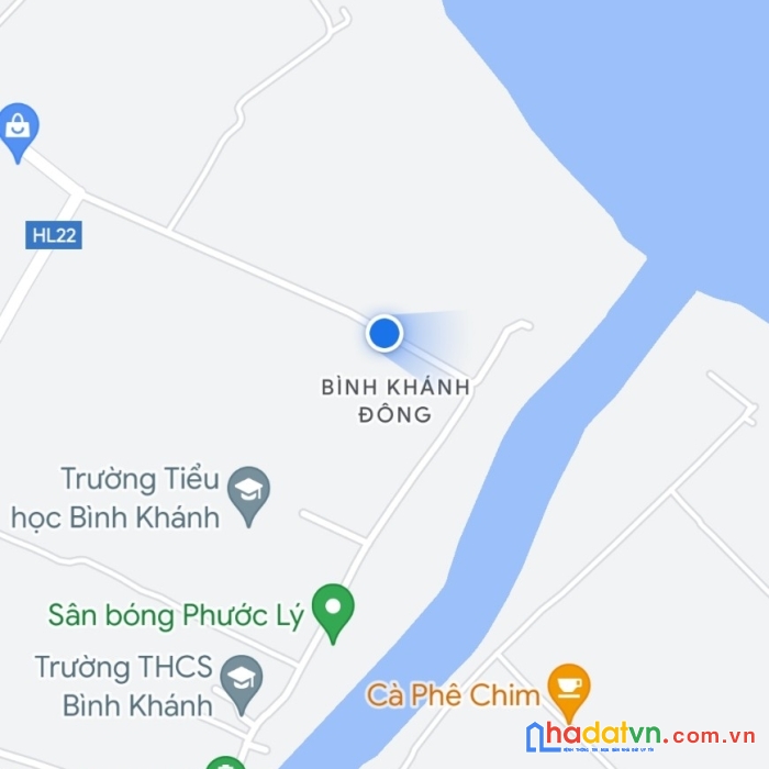 Chính chủ bán lô đất vị trí đẹp tại đường đh22 - bình khánh - mỏ cày nam - bến tre