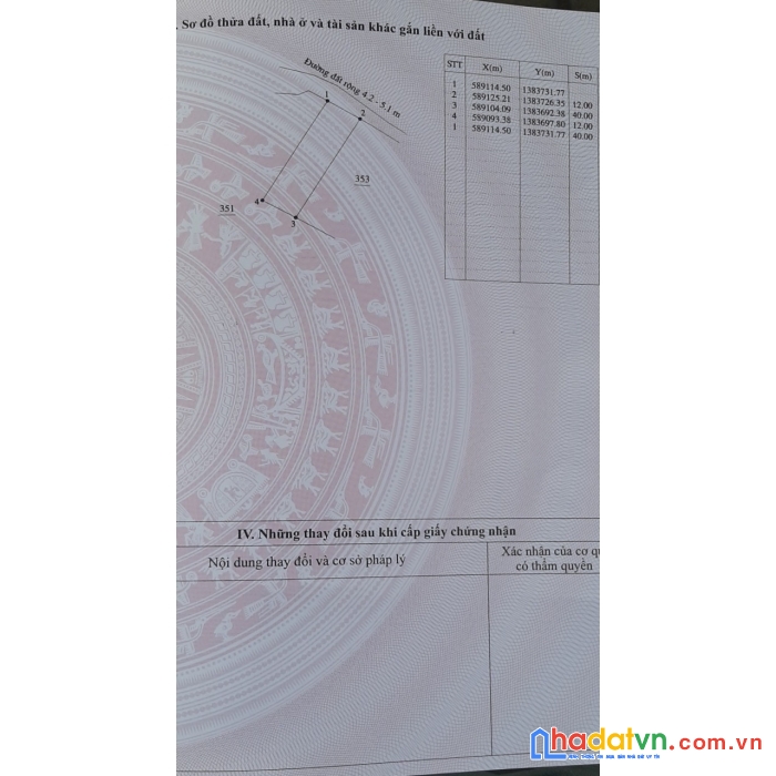 Cần bán lô đất phước lâm, ninh hòa 12x40 giá tốt