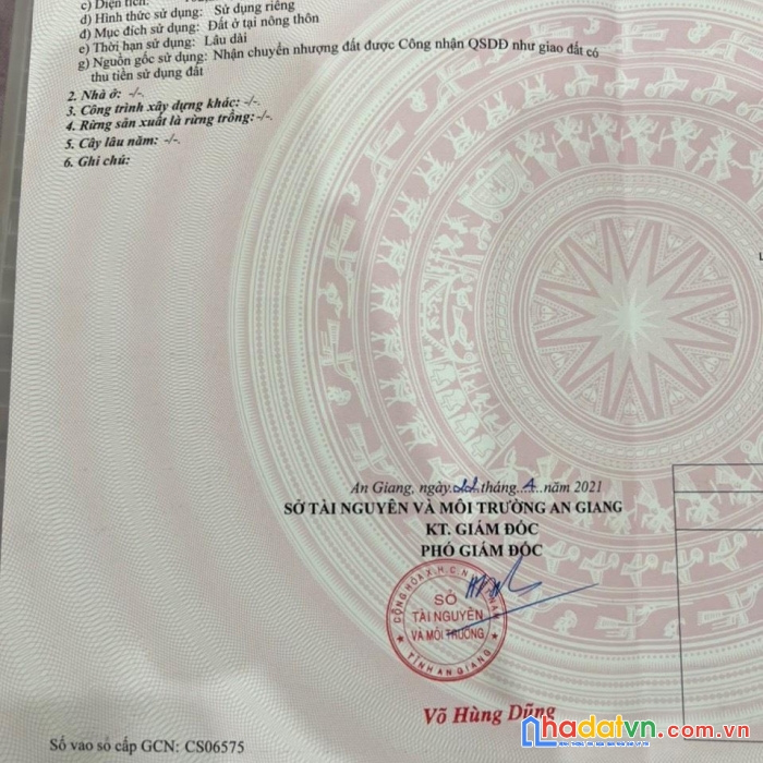 Chính chủ bán gấp lô đất vị trí đẹp tại vĩnh trạch, thoại sơn, an giang - giá cực rẻ