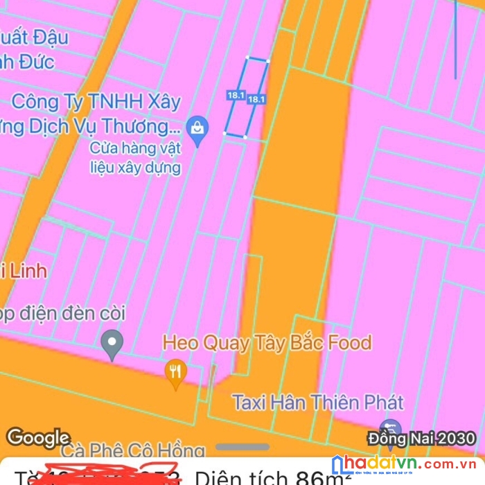 Đất chính chủ giá cực rẻ - vị trí đẹp gần chợ nhỏ tân hiệp - tp biên hòa
