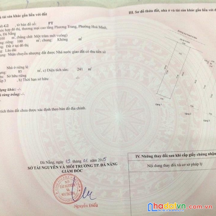 Chính chủ bán căn nhà 3 tầng đường phú xuân 2, p.hòa minh, liên chiểu, đà nẵng