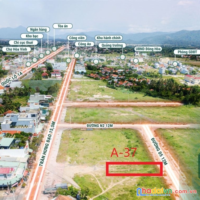 Đất nền khu đô thị kinh tế biển nam phú yên thổ  giá chỉ 1,63 tỷ.