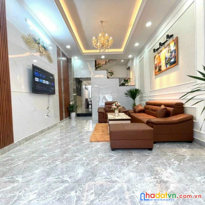 Nhà mới 4 tầng nguyễn văn khối, hxh 1 trục, 4x17m, quá đẹp, full nội thất chỉ 7.4 tỷ
