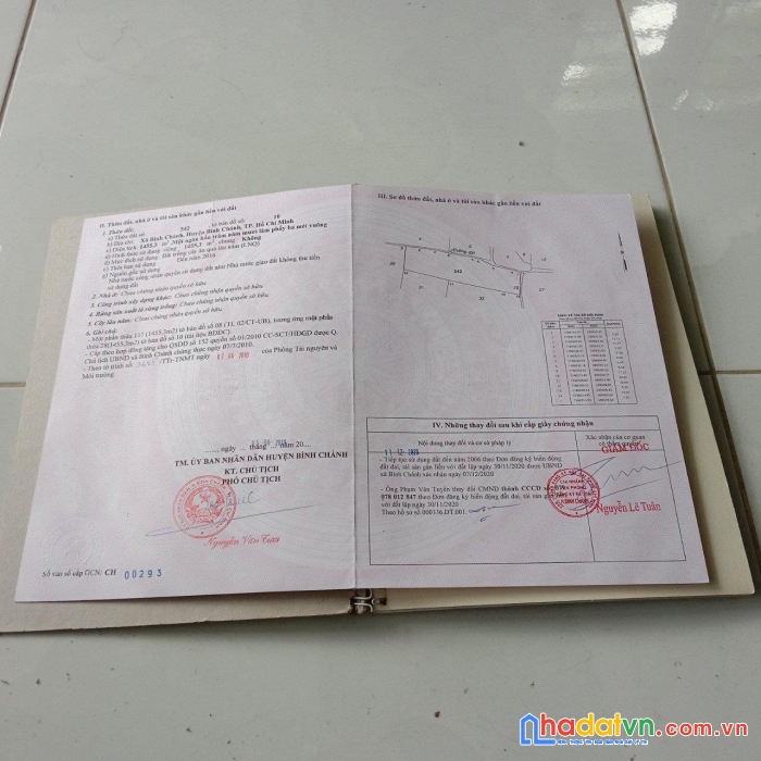 Chính chủ bán  lô đất đẹp vị trí đắc địa tại huyện bình chánh