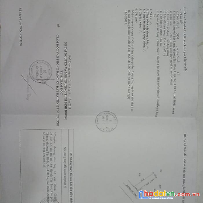 Chính chủ cần bán căn nhà vị trí đẹp- giá rẻ tại tp dĩ an
