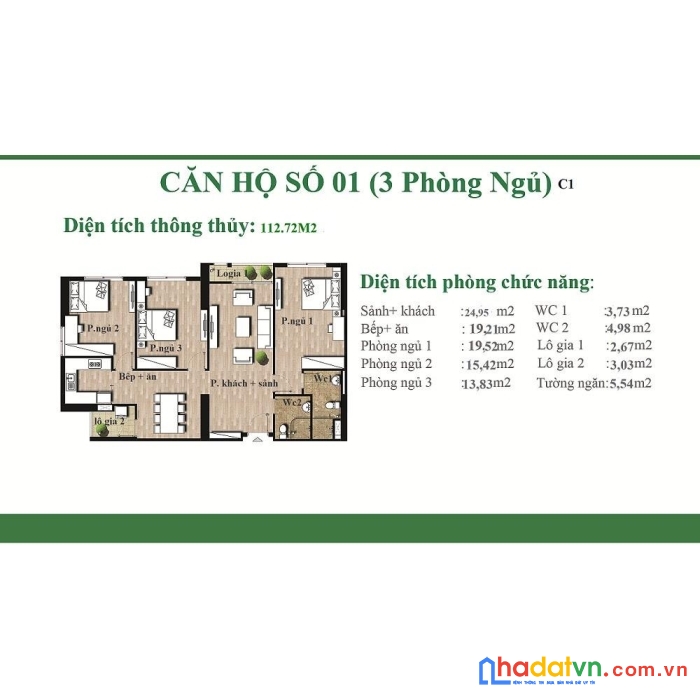 Bán gấp căn hộ góc víp - 113m2 ở chung cư an bình city - giá 44,5tr/m2