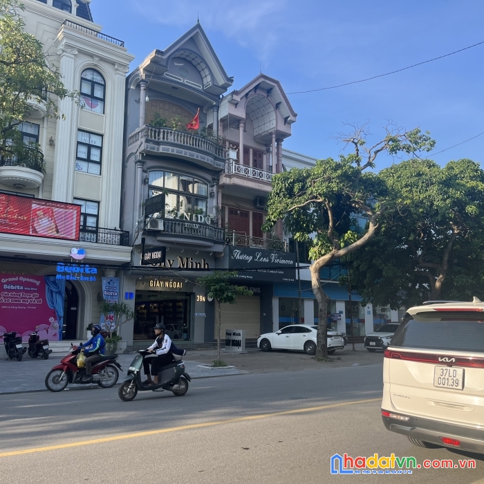 Bán nhà 3 tầng 113m2 kinh doanh mặt đường lê hồng phong, hưng bình, tp vinh
