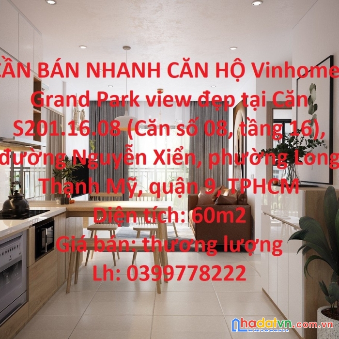 Cần bán nhanh căn hộ vinhomes grand park view đẹp tại quận 9( tp thủ đức), tphcm