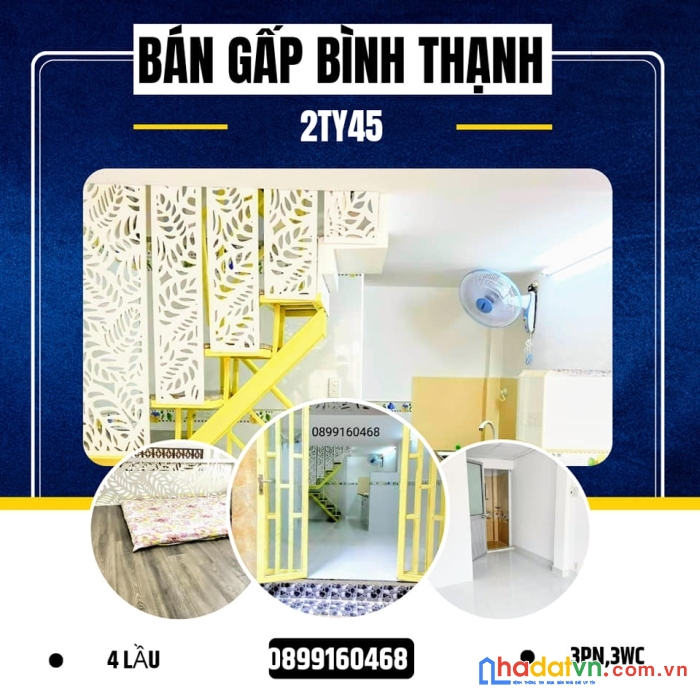Chủ cần bán nhanh giá nhỉnh 2.45 tỷ cho căn nhà 4 lầu. thuê 7tr/th bt
