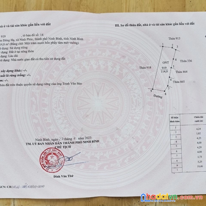 Chính chủ các lô liền kề tp ninh bình - giá cực rẻ - cực tiềm năng