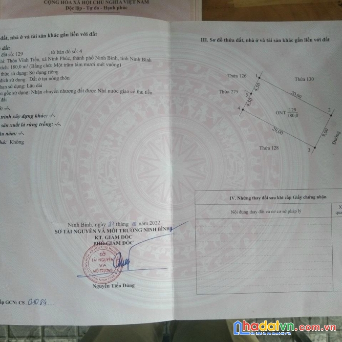 Chính chủ các lô liền kề tp ninh bình - giá cực rẻ - cực tiềm năng