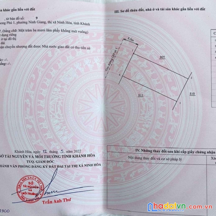 Đất đẹp full thổ giá rẻ gần biển vuông vức