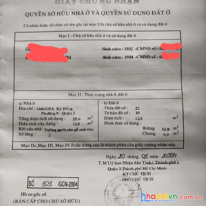 Chính chủ cần bán nhà cấp 4 thích hợp cho vợ chồng trẻ làm việc ở trung tâm đường trương