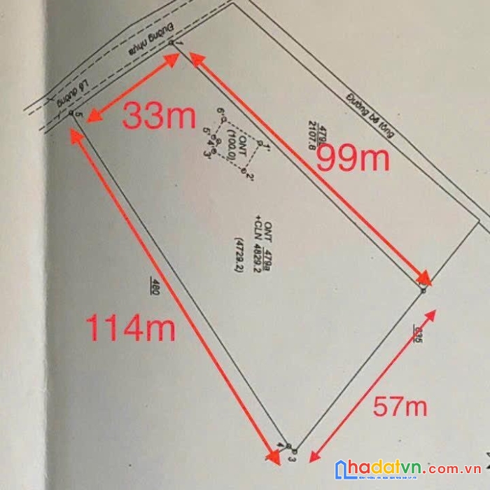 Đất long phước gần sân bay giá chỉ 3 tỷ x/sào, tổng 4800m2