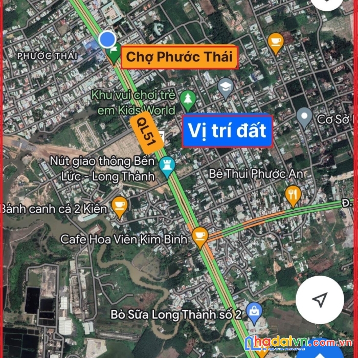 Bán đất phước thái, 100m2, full thổ cư, gần chợ, giá chỉ 1 tỷ x. lh 0908528868