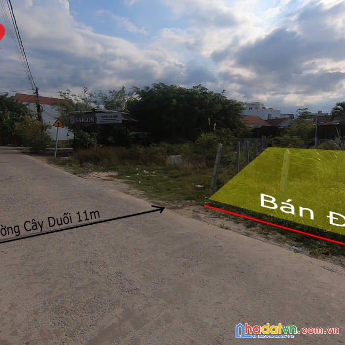 Bán đất diên an diên khánh mặt tiền đường cây duối rộng 11m