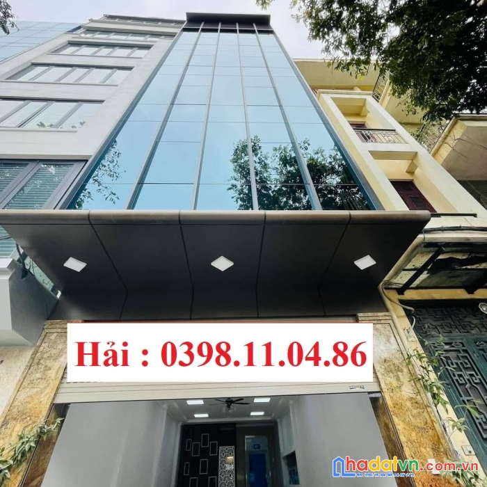 Bán nhà phố hoàng cầu, view vườn hoa, kinh doanh đỉnh, 7 tầng thang máy, vỉa hè rộng, 80m2, 30 tỷ.