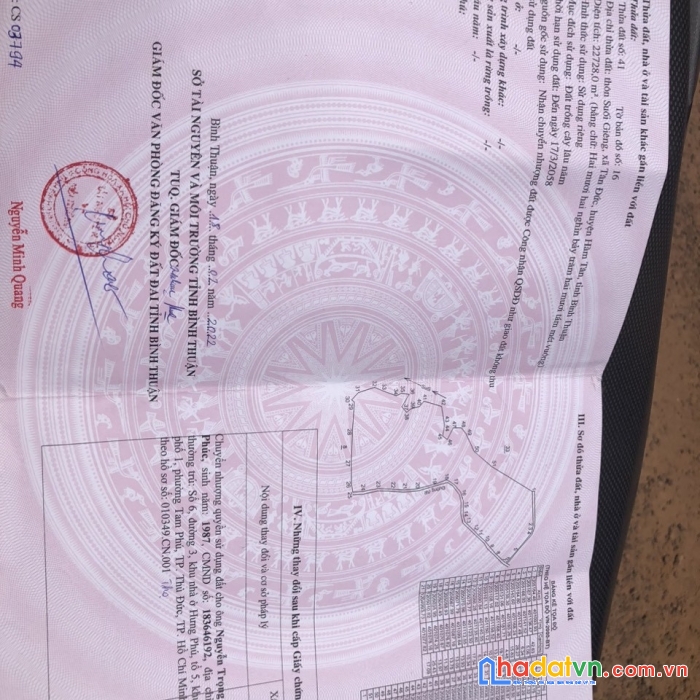 Chính chủ cần bán gấp lô đất giá lỗ ngay tân đức - hàm tân - bình thuận