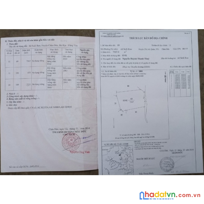 Sở hữu ngay lô đất vị trí đẹp tại thôn 1, xã suối rao, huyện châu đức, bà rịa - vũng tàu.