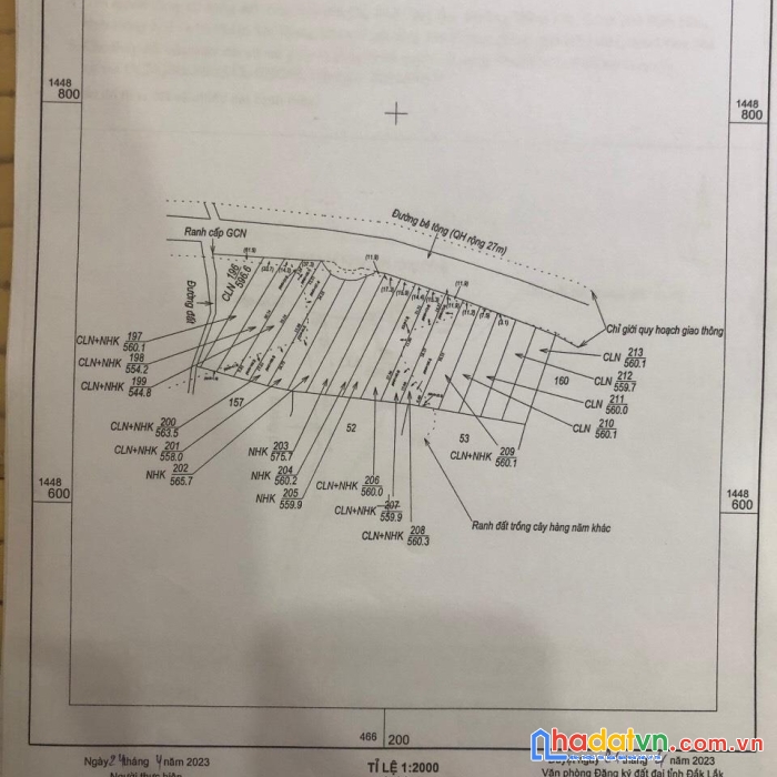 Mở bán 18 lô đất mặt tiền tỉnh lộ 697c quy hoạch mở rộng 27m tại krông búk